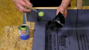 How To Install Shower Pan Liner And Mortar