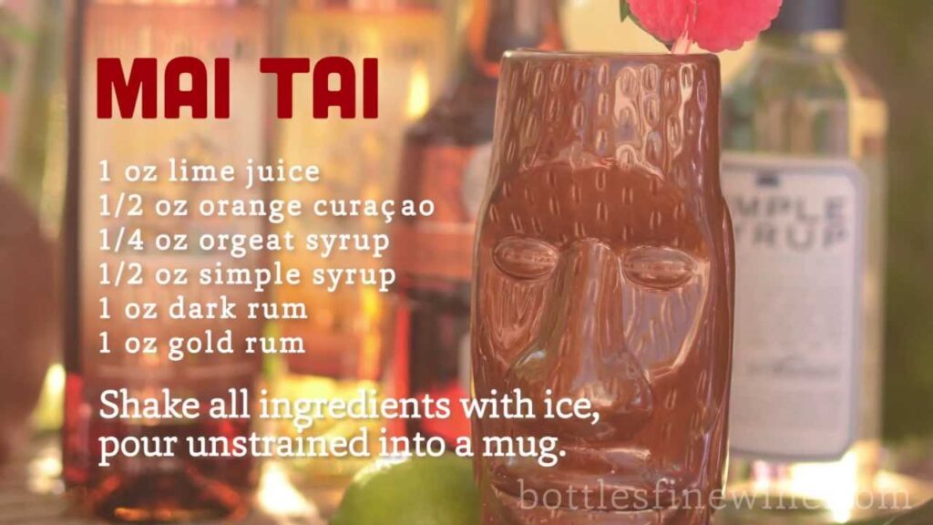 Mai Tai Ingredients 1/2 OZ Orgeat Syrup